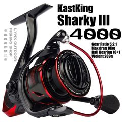 KastKing 4000 スピニングリール カストキング シャーキー3