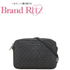 中古 マイケルコース シグネチャー 斜め掛け チェーン ショルダーバッグ ABランク 35F8STTC3B ブラック グレー PVC レザー レディース Michael Kors 【送料無料】【三田店】