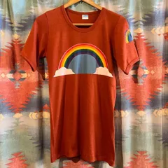 70s DEADSTOCK デッドストック Champion チャンピオンTシャツ オレンジブラウン バータグ ビンテージ レディース