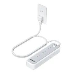 延長コード 1m 短い 電源タップ usb コンセント たこあしコンセント 9個AC口 1個タイプCポート 2個USBポート TESSAN テーブルタップ 電源コード OAタップ 蛸足 type-c タコ足配線 マルチ 一括スイッチ付き 壁掛け/卓上に