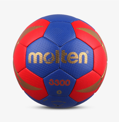 【ハンドボール】モルテン（molten) 3号球 H3X3300　ブルー＆レッド＆ゴールド