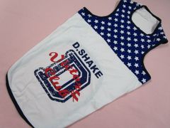 D.SHAKE　3Lサイズ　胴回り84cm　クール  Dポイント  タンクトップ  ネイビー・ホワイト  中古