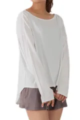 ラッシュガード レディース セットアップ 水着 体型カバー UPF50+ 接触冷感 Q-max 98% uvカット 夏 オフショルダー パンツ 防止 暑さ対策グッズ 長袖 指穴付き ジップ ウェア 2024 夏  [ホワイトｘモカ / 8260] [L-LL]