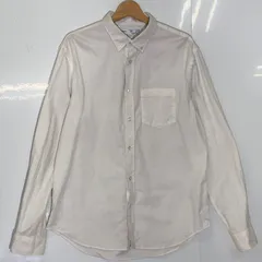 OLD NAVY オールドネイビー STRETCH オックスフォードシャツ 長袖シャツ ボタンダウン オーバーサイズ インド製 Lサイズ ホワイト