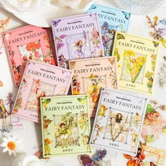 ST157｜コラージュ素材 妖精 人物 コラージュ シール フレークシール まとめ売り セット 手帳 手帳素材 手帳デコ