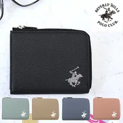 【新品】【選べる5色】ビバリーヒルズポロクラブ BEVERLY HILLS POLO CLUB L字ファスナー財布 ショートウォレット牛革 レザー シンプル メンズ レディース ユニセックス BHG-L1003