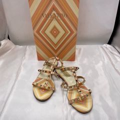 Valentino/サンダル　36 1/2 美品】VALENTINO GARAVANI ヴァレンティノ ロックスタッズ