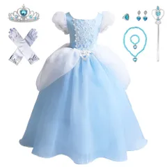 シンデレラ 子供 ドレス コスチューム 衣装 超豪華８点セット 100～140