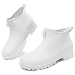 【人気商品】ラバーブーツ ショートブーツ 梅雨対策 雨靴 滑り止め 防水 通勤 おしゃれ レインシューズ 軽量 ショート 柔らかい きれい レディース 晴雨兼用 レインブーツ Rain Boots [ziitop] 履きやすい