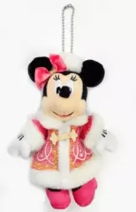 【中古】ぬいぐるみ ミニーマウス(カラー・オブ・クリスマス) ぬいぐるみバッジ 「クリスマス・ウィッシュ2014」 東京ディズニーシー限定