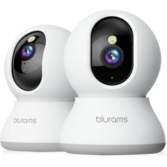 【2台セット・フルカラー暗視・300万画素】ペットカメラ 見守りカメラ 防犯カメラ 室内 ホームカメラ blurams 自動追跡 人体/サウンド/モーション検知