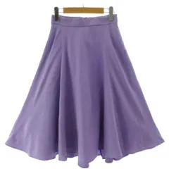 アプワイザーリッシェ Apuweiser-riche スカート フレア ミディ丈 コットン混 パープル系 ラベンダー 2
