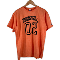 美品 RUSSELL ATHLETIC 半袖 Tシャツ XL オレンジ ラッセルアスレチック メンズ 古着 カットソー 大きいサイズ 大きめ