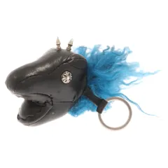 CHROME HEARTS (クロムハーツ) ダイナソー チャーム キーリング キーホルダー クロスボール ブラックのサムネイル