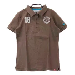 サイズ：L FILA GOLF フィラゴルフ  半袖ポロシャツ  ブラウン系 [240101436804] ゴルフウェア レディース ストスト