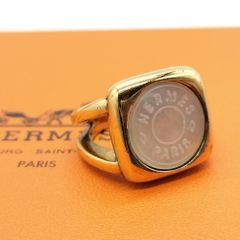 【極上品✨エレガントなゴールド仕上げ】　HERMES　コロゾリング 指輪 シェル セリエ 常田大希　金　10号