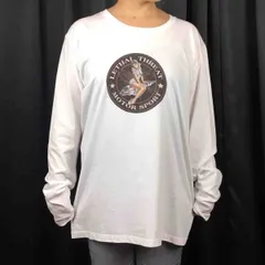 オリジナル ロンT レトロ ビンテージ ピンナップガール モーターパーツ プラグ ロンT 長袖Tシャツ S M L XL タイト ジャスト 大きい ビッグ オーバーサイズ メンズ レディース ユニセックス ピンククリーム