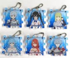 【中古】キーホルダー [単品] 集合 パズルアクリルキーホルダーセット(6種) 「Switchソフト ダンジョンに出会いを求めるのは間違っているだろうか 水と光のフルランド ファミ通DXパック 3Dクリスタルセット」 同梱特典