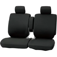 ボンフォーム (BONFORM) シートカバー カラードカバー 軽フロントベンチ用 ブラック 2枚 4055-59-08