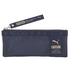 PUMA プーマ シースルー メッシュ ペンケース 筆箱  PM411BK/ブラック PM411NB/ネイビー クツワ 2023年10月 男の子 かっこいい