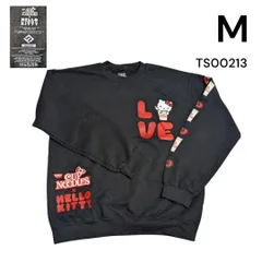 CUP NOODLES×HELLO KITTY古着プリントトレーナーM ブラック  TS00213