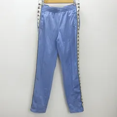 H■カッパ/kappa サイドロゴライン トラックパンツ ジャージ【L】水色/MENS■27【中古】