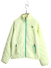 【お得なクーポン配布中!】 US企画 ノースフェイス 中綿 キルティング ナイロン ジャケット レディース M 古着 The North Face ジャンパー フルジップ アウトドア 黄緑