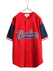 【お得なクーポン配布中!】 MLB オフィシャル スターター ヤンキース ベースボール シャツ メンズ L / ユニフォーム ゲームシャツ 半袖シャツ メジャーリーグ 大リーグのサムネイル