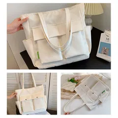 トートバッグ 大きめ a4 レディース キャンバス 2way ファスナー付き 布 帆布 無地 大容量 横 通学 旅行トートバック 保育 自立 マチ広 軽量 マザーズバッグ おしゃれ シンプル かわいい 旅行バッグbinghuang01☆DZ10