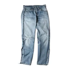 90s USA製 Levis 501 クラッシュ デニム パンツ 32 33 / 90年代 アメリカ製 オールド リーバイス ジーンズ ジーパン ヒゲ
