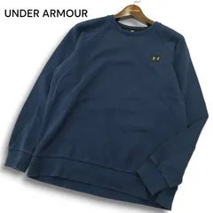 UNDER ARMOUR アンダーアーマー 秋冬 裏起毛★ トレーナー スウェット Sz.M メンズ 紺 ネイビー ゴルフ トレーニング