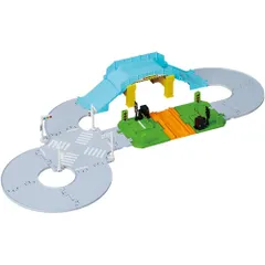 【新品・送料無料】トミカ トミカタウン 踏切・陸橋・交差点どうろセット