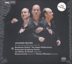 [SACD(Hybrid)/Challenge Classics]ブラームス:ドイツ・レクィエムOp.45/レナーテ・アーレンス(s)&トーマス・オリーマンス(br)&ヤン・ヴィレム・デ・フリエンド&ハーグ・レジデンティ管弦楽団 2016.1