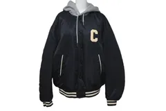 極美品 CELINE テディナイロンジャケット CELINE セリーヌ テディ ジャケット 19AW ブラック ウール
