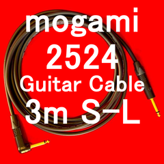 mogami 2524 Guitar Cable with Neutrik Gold Plated Plug SL 3m