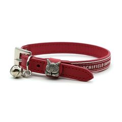 【新品】 ダヤンペットバンド＃３ 赤 942119 わちふぃーるど 猫のダヤン 猫用首輪 革 日本製  猫 ねこ かわいい おしゃれ