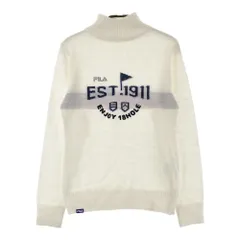 サイズ：M FILA GOLF フィラゴルフ  ウール混 ハイネック ニットセーター  ホワイト系 [240101361614] ゴルフウェア レディース ストスト