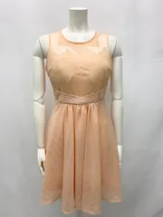 1185 dazzy store デイジーストア キャバクラ ドレス ノースリーブ レース シフォン ミニ キャバドレス M