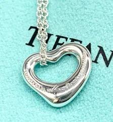 【新品仕上げ済み】 箱・布袋付 ティファニー TIFFANY & Co. オープンハート ミニ ネックレス シルバー925 SV925 Ag925
