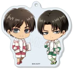 【中古】キーホルダー エレン＆リヴァイ(パジャマ) 「進撃の巨人 ルームウェアver. アクリルキーホルダー 01 BOXB」