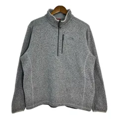 THE NORTH FACE ノースフェイス ハーフジップ フリースジャケット アウトドア グレー (メンズ XL) 中古 古着 S9143