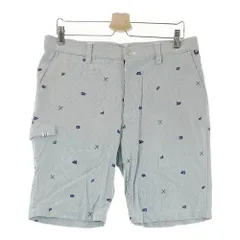 サイズ：86 FILA GOLF フィラゴルフ  ハーフパンツ ストライプ柄 ネイビー系 [240101393712]# ゴルフウェア メンズ ストスト