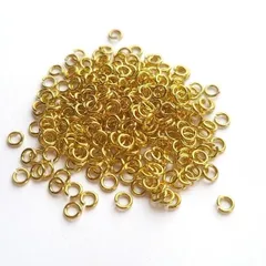 丸カン【 3mm 】 ゴールド  約500個 10ｇ 丸カン 3mm 真鍮 ハンドメイド アクセサリー ピアス イヤリング ハンドメイドパーツ アクセサリーパーツ リンク リング