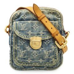 LOUIS VUITTON ルイ ヴィトン モノグラムデニム カメラバッグ ショルダーバッグ ポシェット 斜め掛け ブルー 青 M95348