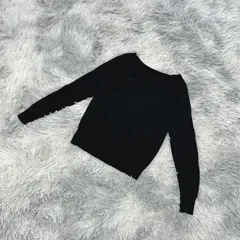 【完売】UNIQLO  ユニクロ  ニット【M】エロカワ  ヘルシー  レディース  黒系  ブラック  【送料無料】　毛100％