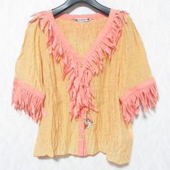 美品 ULLA JOHNSON  ウラジョンソン ボーダー柄 タートルネック 長袖 ラメニット カットソー セーター 小さいサイズ P マルチカラー レディース 古着 中古 ULLA JOHNSON - 美品 ULLA JOHNSON ウラジョンソン ボーダー柄