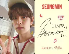 【中古】コレクションカード(男性) Stray Kids/Seungmin(スンミン)/裏面印刷サイン入り/「NACIFIC×Stray Kids」対象商品購入特典フォトカード