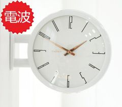 両面電波掛け時計