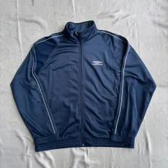 UMBRO ライン入り ジャージ トラックジャケット 紺 フルジップ  XL No.K087