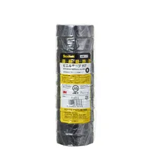 スリーエム(3M) 3M スコッチ 電気絶縁用ビニールテープ 117 黒色 19mmX10m 10巻パック